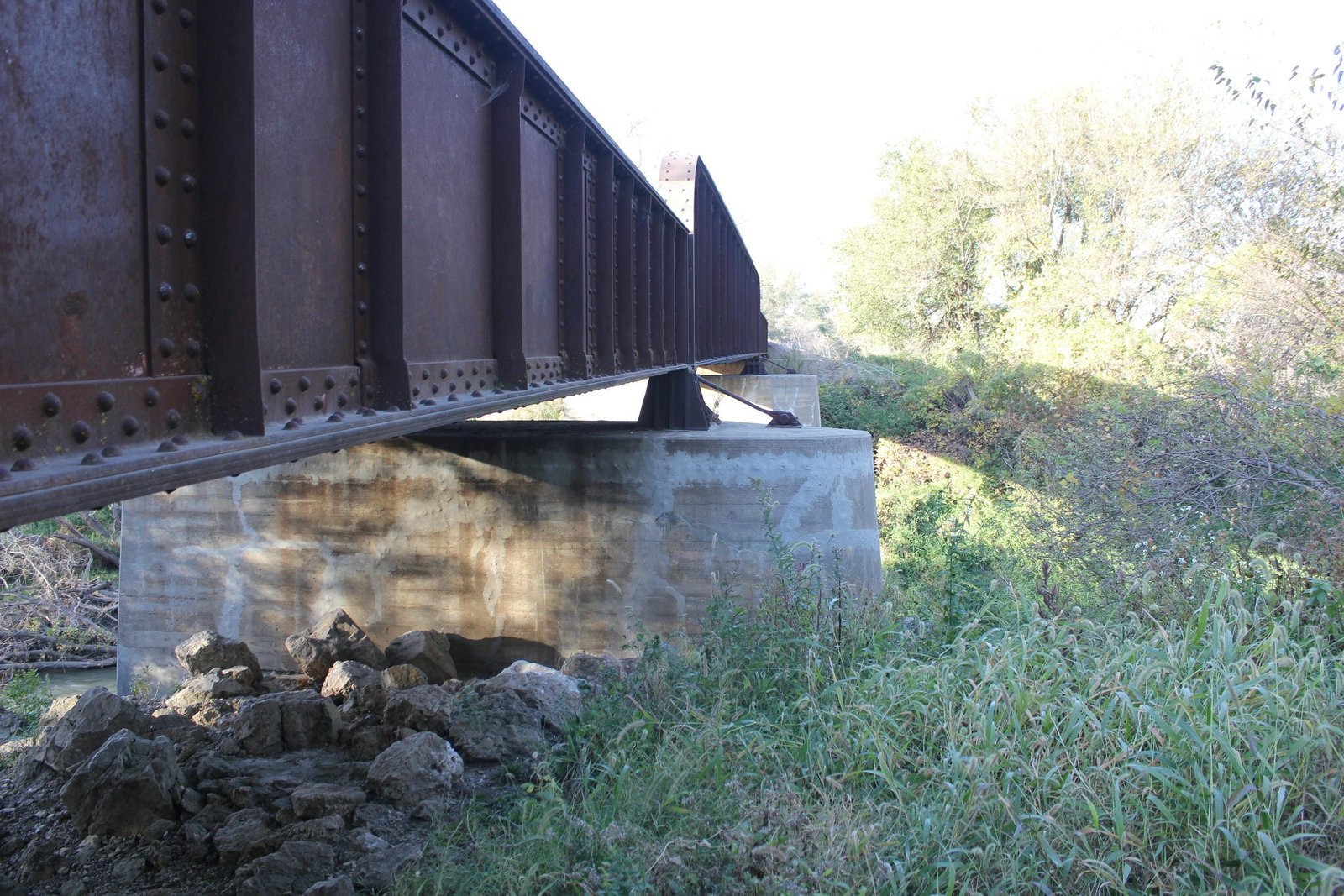 Looking north
